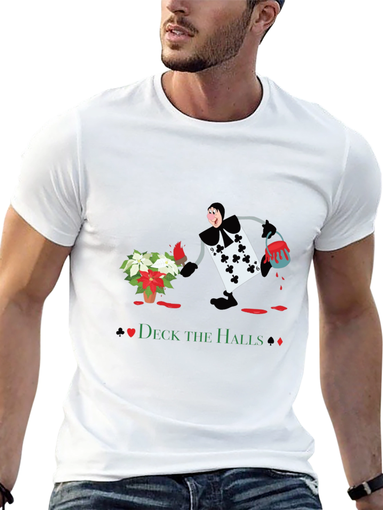 Deck the Halls Card Man T-Shirt