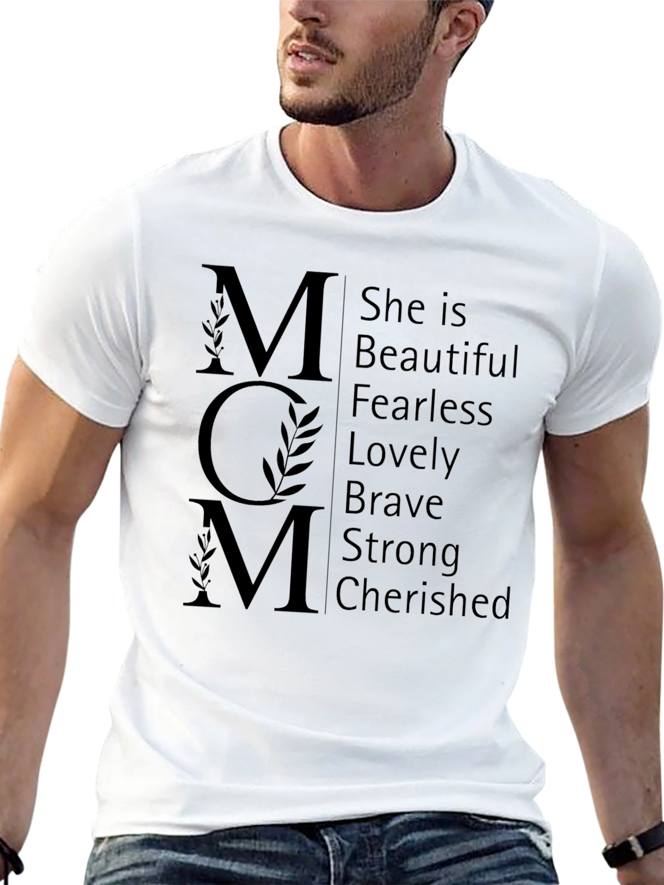 Mom Definition T-Shirt - Beautiful Fearless Strong Tee