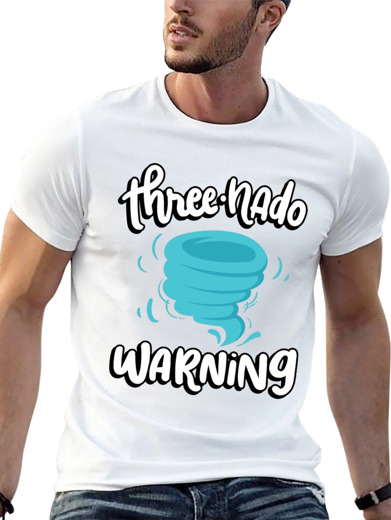 Three-Nado Warning T-Shirt - Fun Birthday Tee