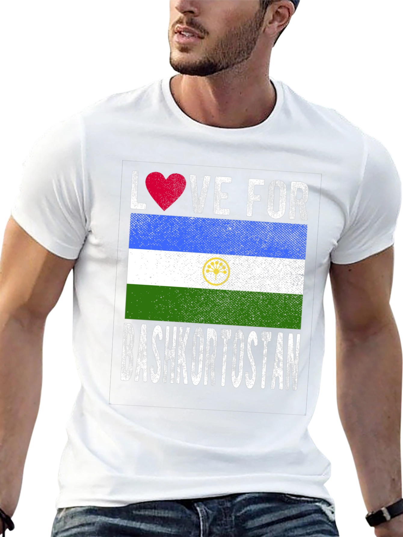 Love for Bashkortostan Flag T-Shirt
