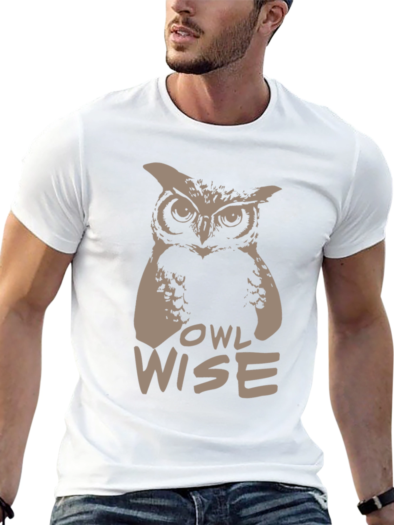 Owl Wise Graphic Print T-Shirt