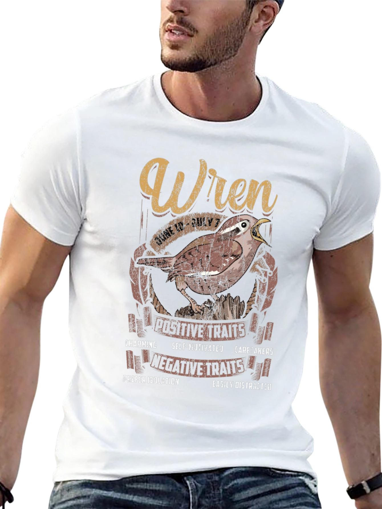 Wren Zodiac Sign T-Shirt: June 10 - July 7