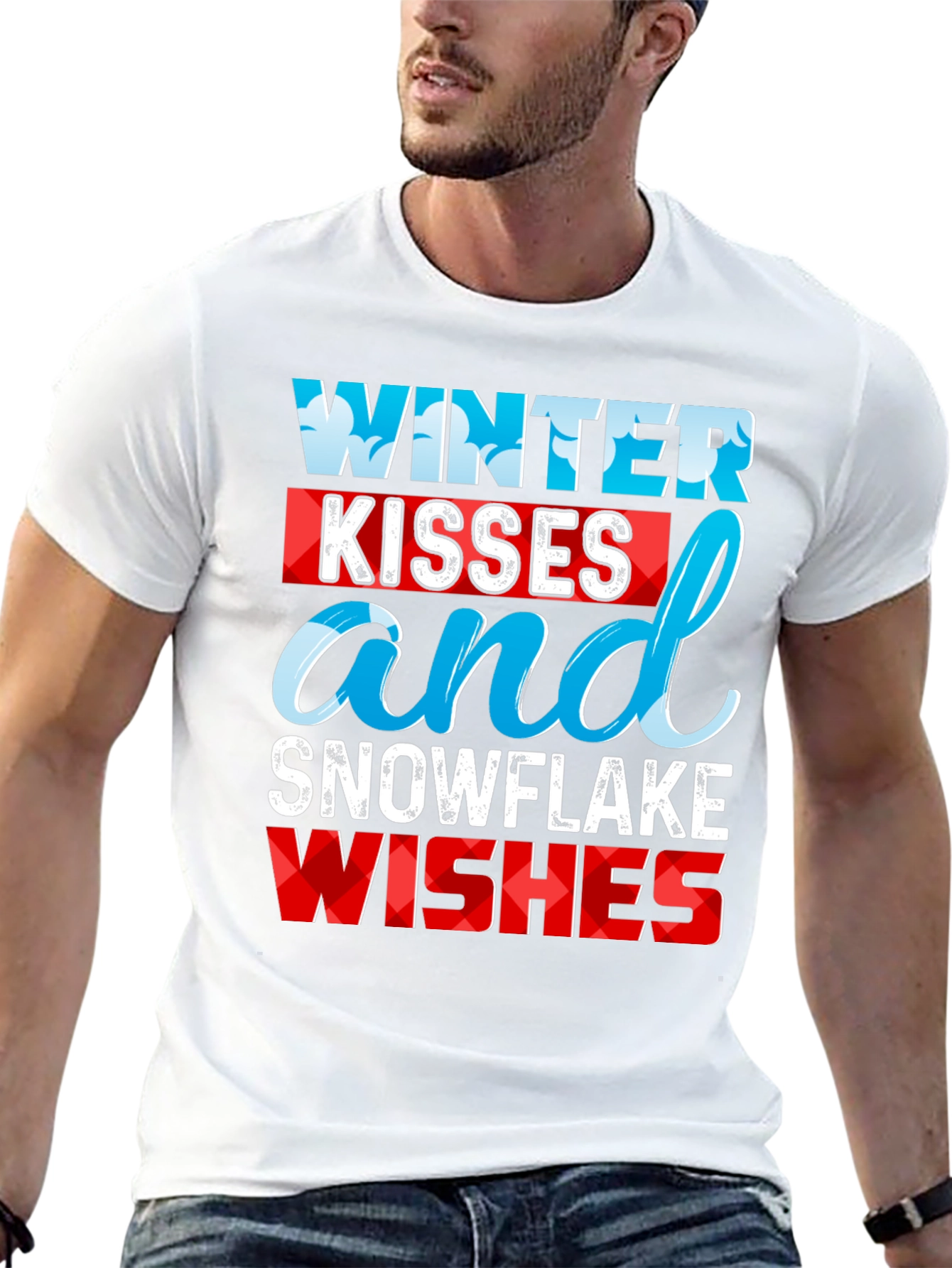 Winter Kisses Snowflake Wishes Graphic Tee