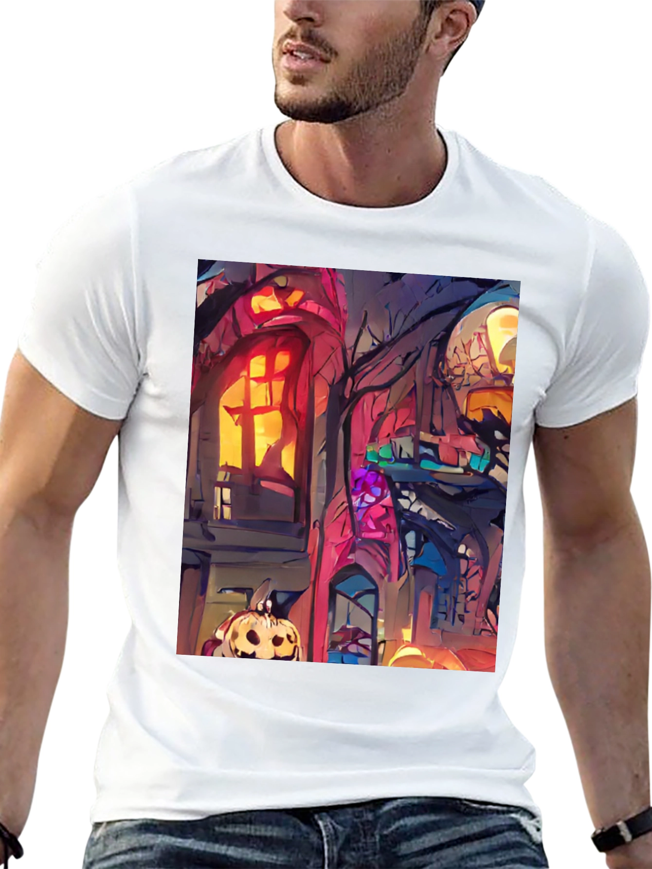 Spooky Halloween House T-Shirt