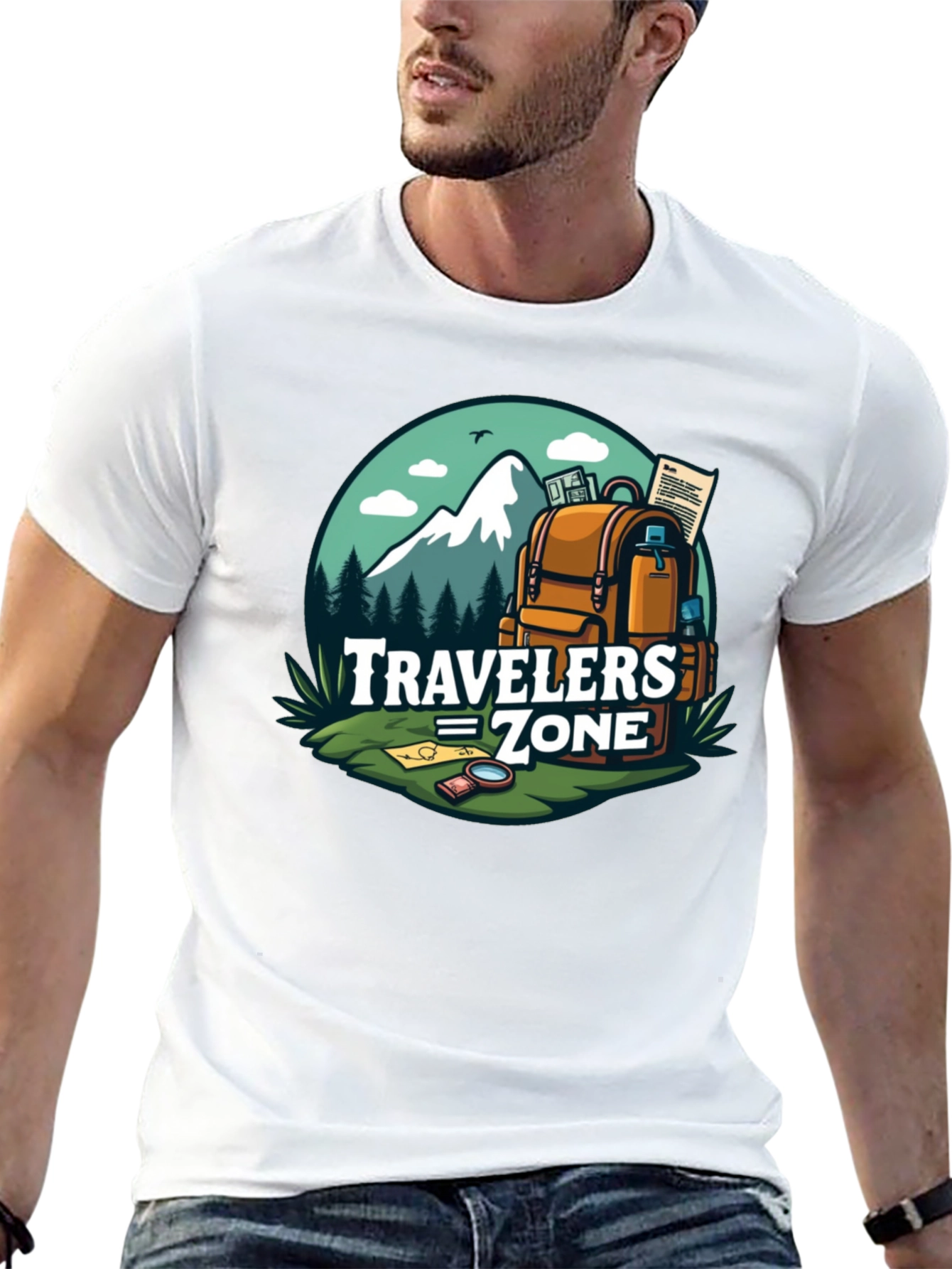 Travelers Zone Graphic Tee - Adventure Awaits