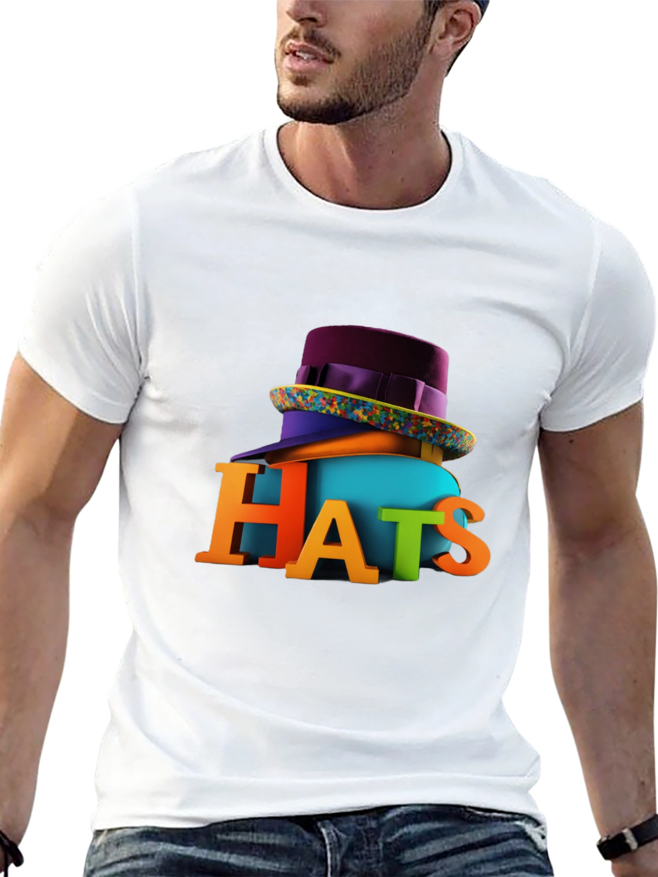 Colorful Hats Graphic Tee