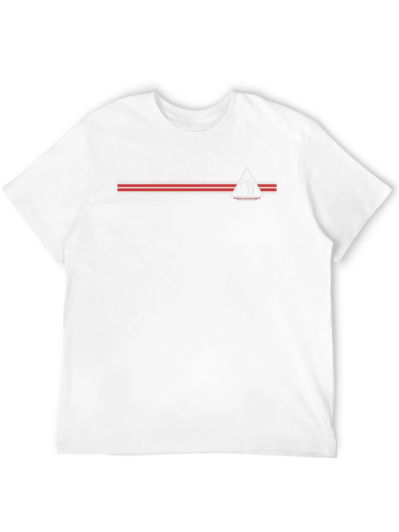 Stylish Black Graphic Tee - Geometric Design