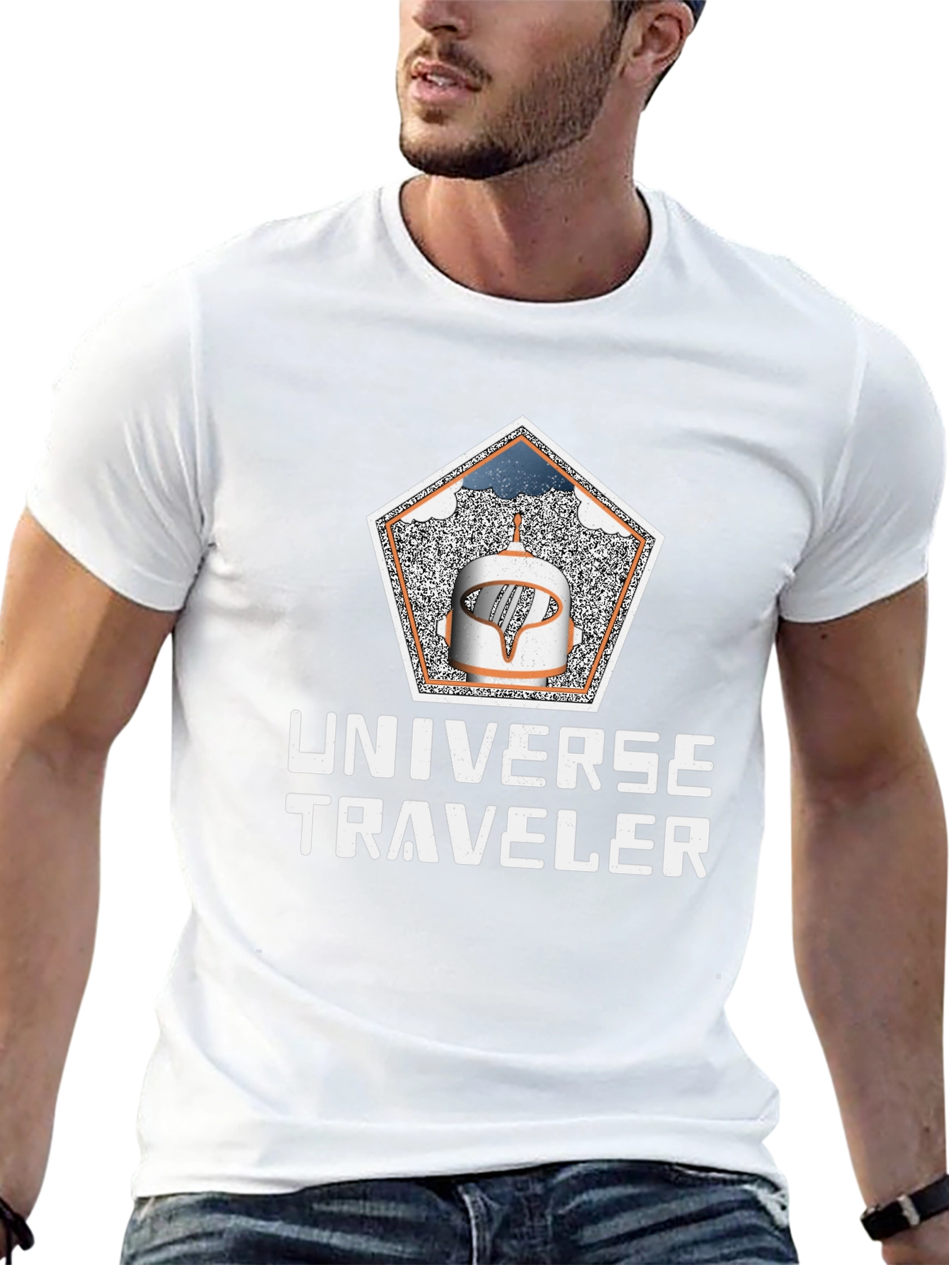 Universe Traveler Graphic Tee - Cosmic Adventure Shirt