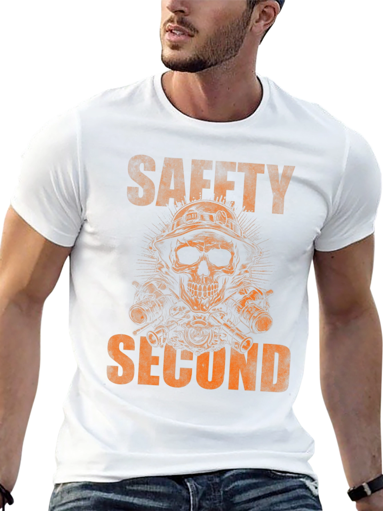 Safety Second Skull Graphic T-Shirt