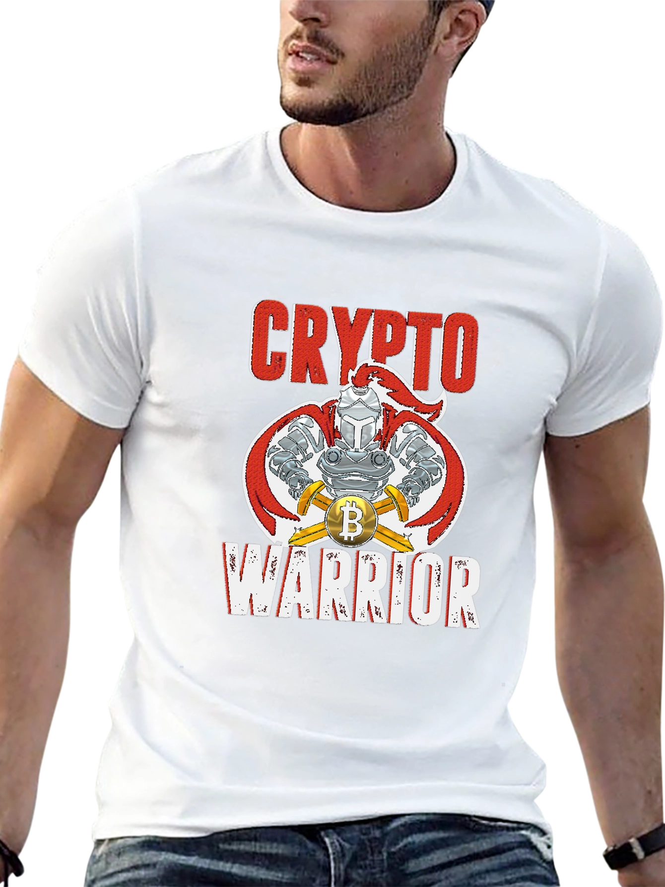 Crypto Warrior Bitcoin Knight T-Shirt