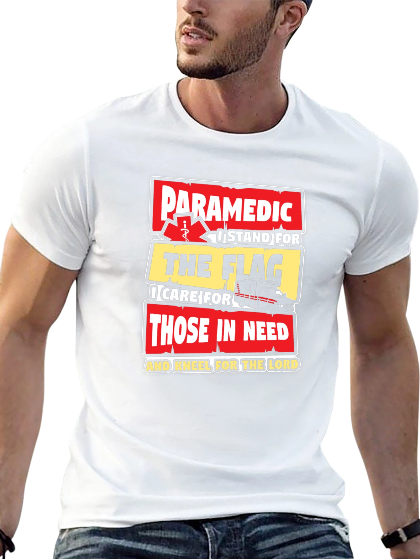 Paramedic Flag T-Shirt - First Responder Pride