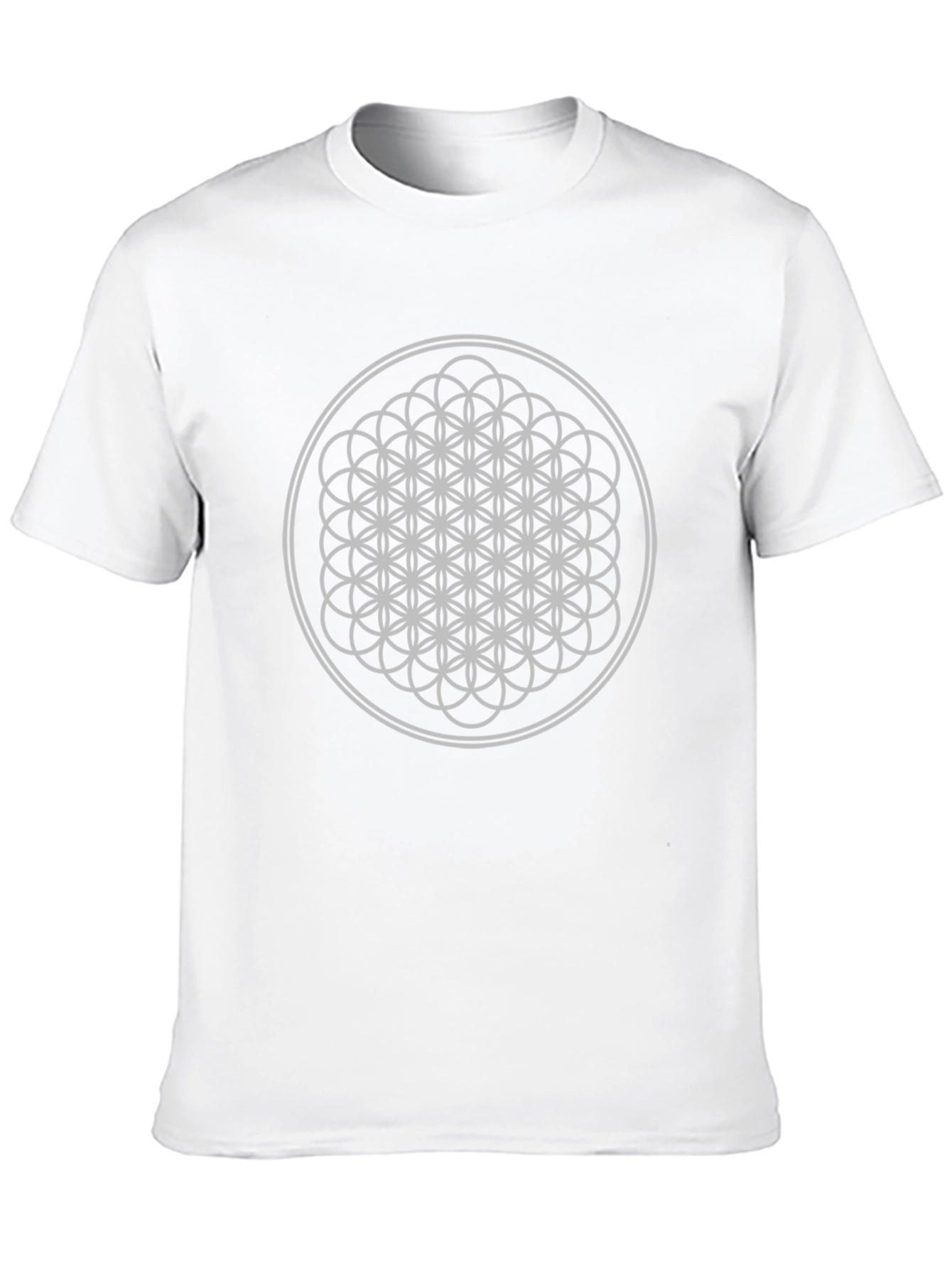Flower of Life Graphic T-Shirt - Black
