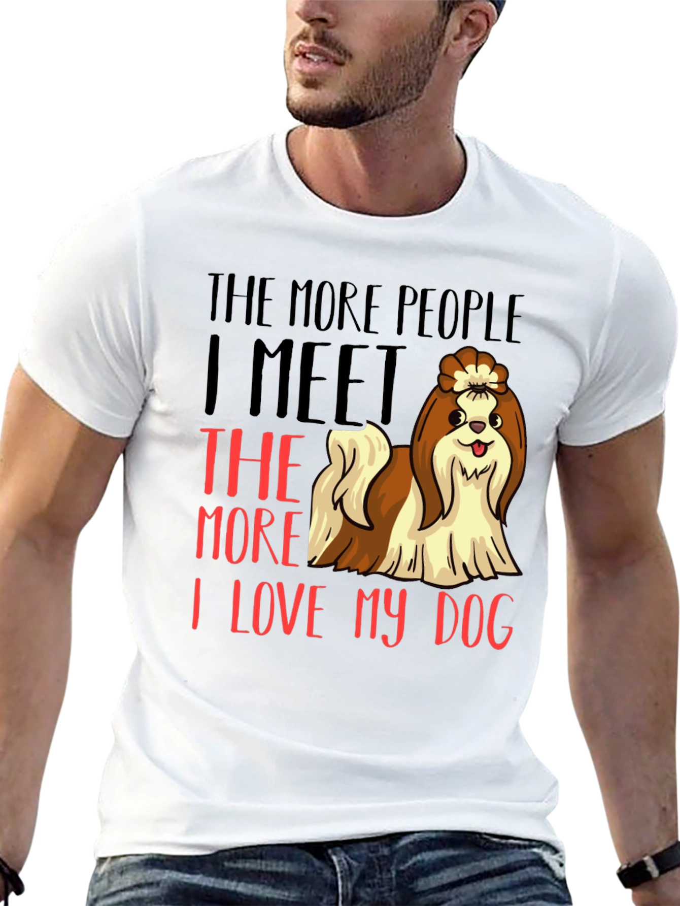 Dog Lover Graphic Tee - Shih Tzu