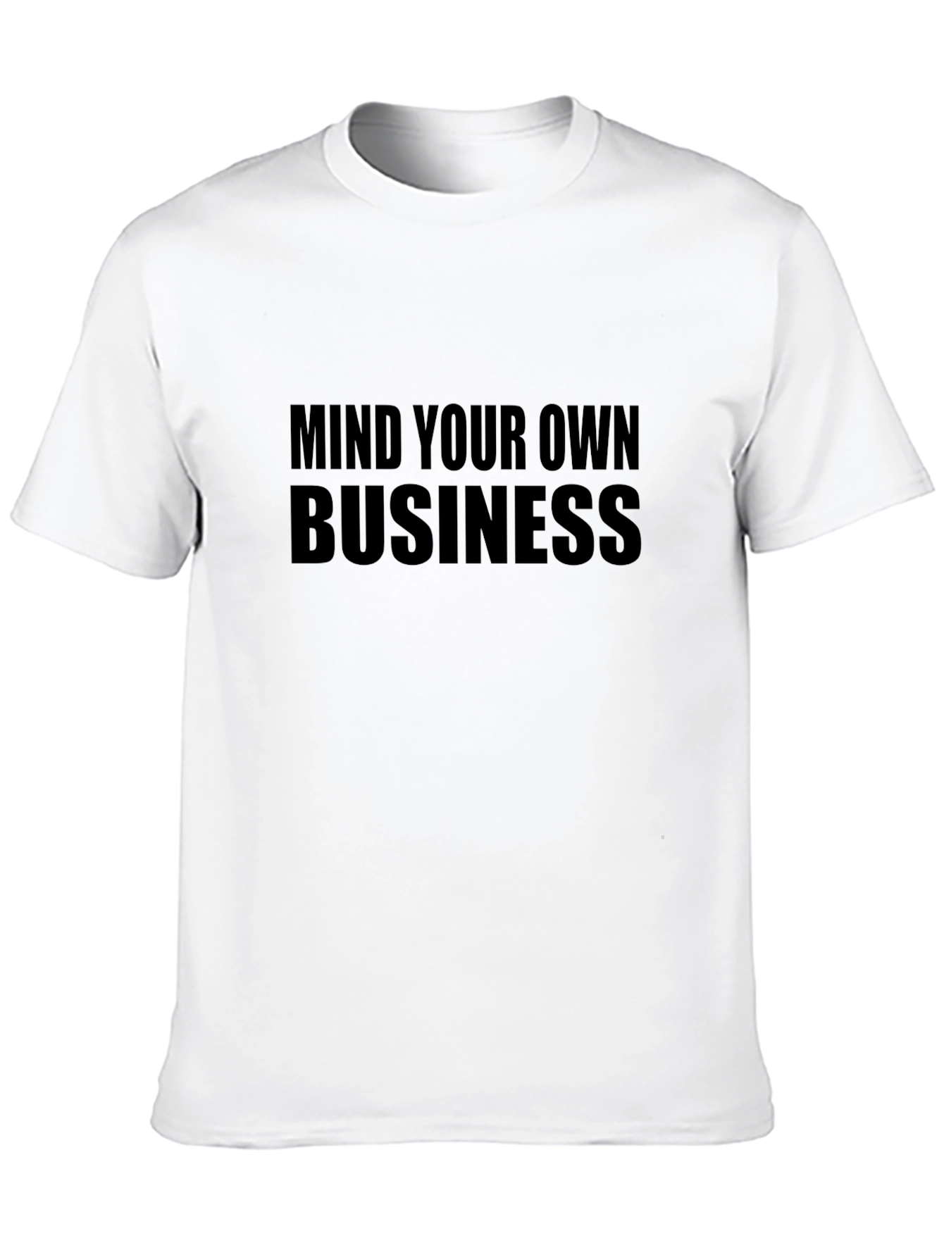 Mind Your Own Business Graphic Tee - Black