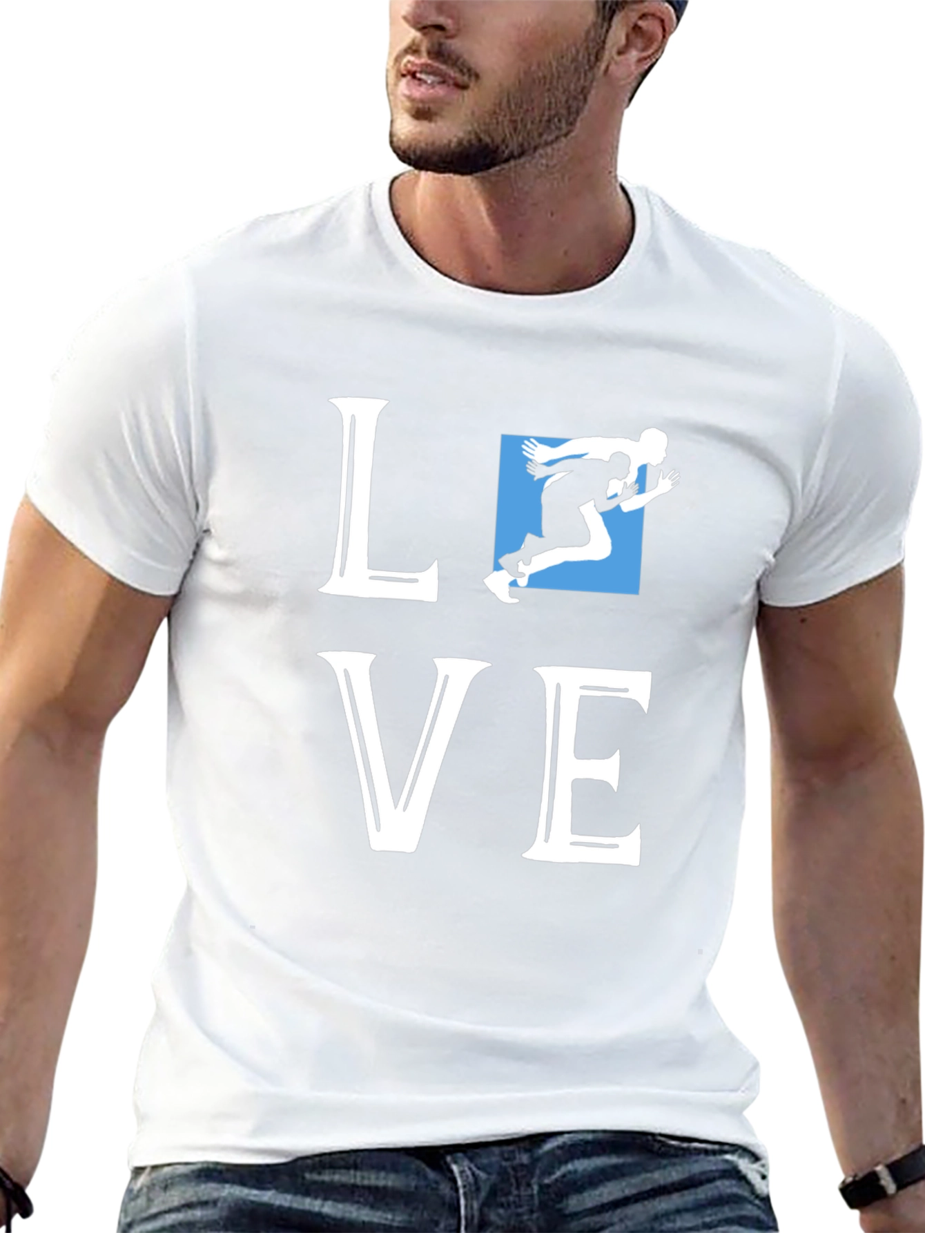 Love Running Graphic Tee - Black