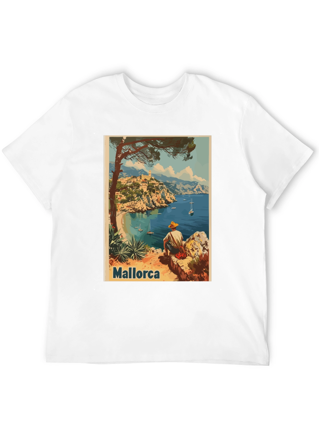 Mallorca T-Shirt - Coastal View Graphic Tee