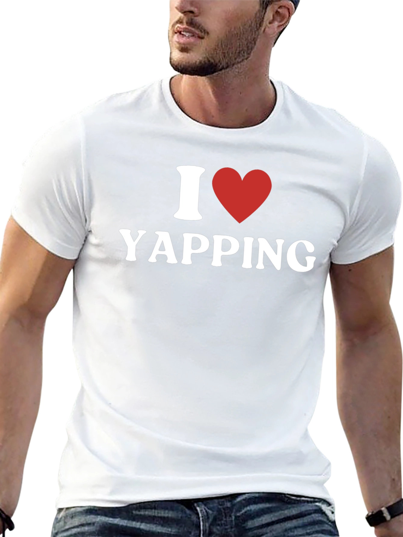 I Heart Yapping Black T-Shirt