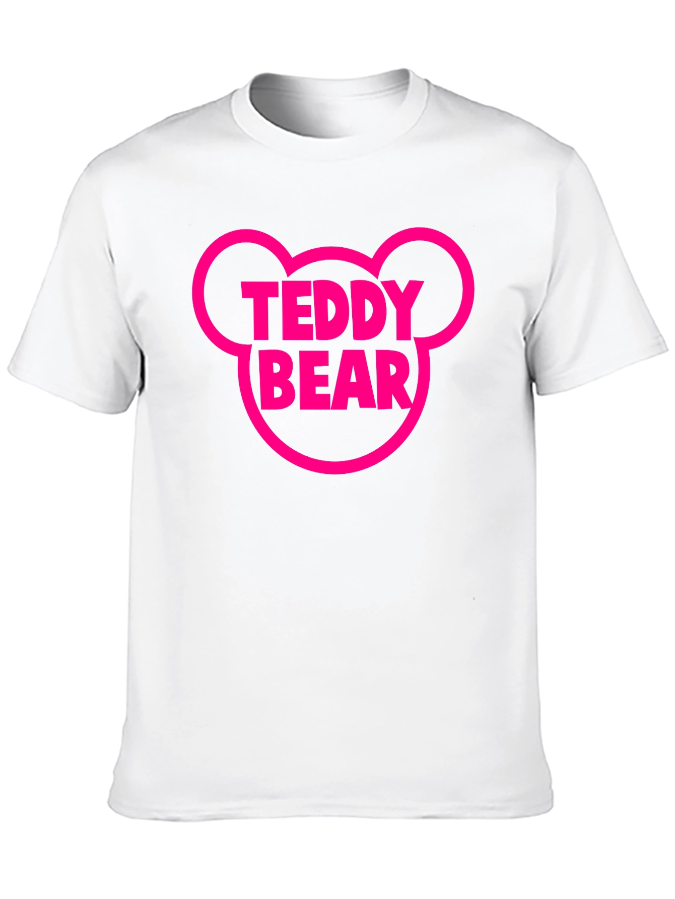 Teddy Bear Mouse Head Black T-Shirt