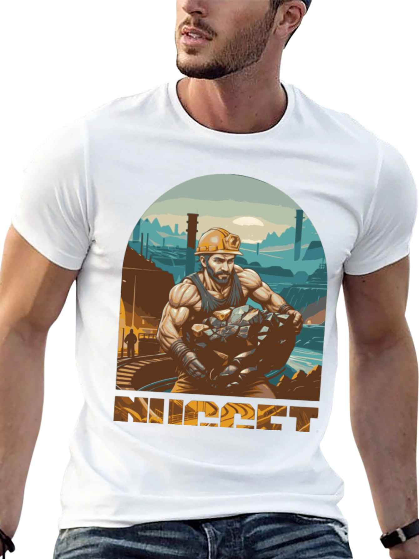 Miner Graphic Tee - Industrial Strength Design