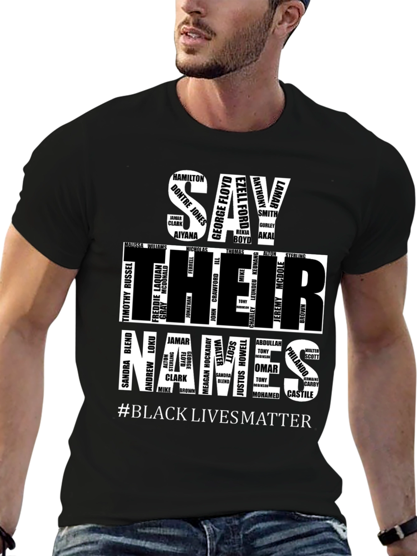 Say Their Names T-Shirt Black Lives Matter
