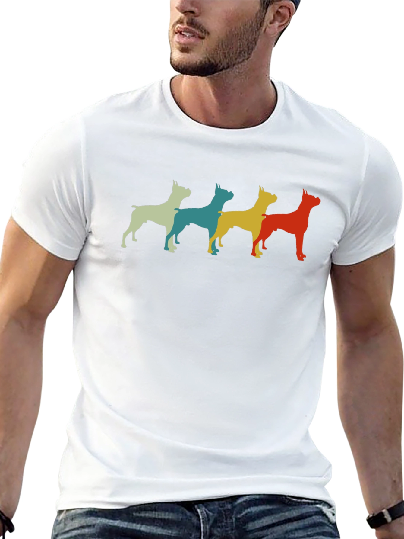 Retro Boxer Dog T-Shirt