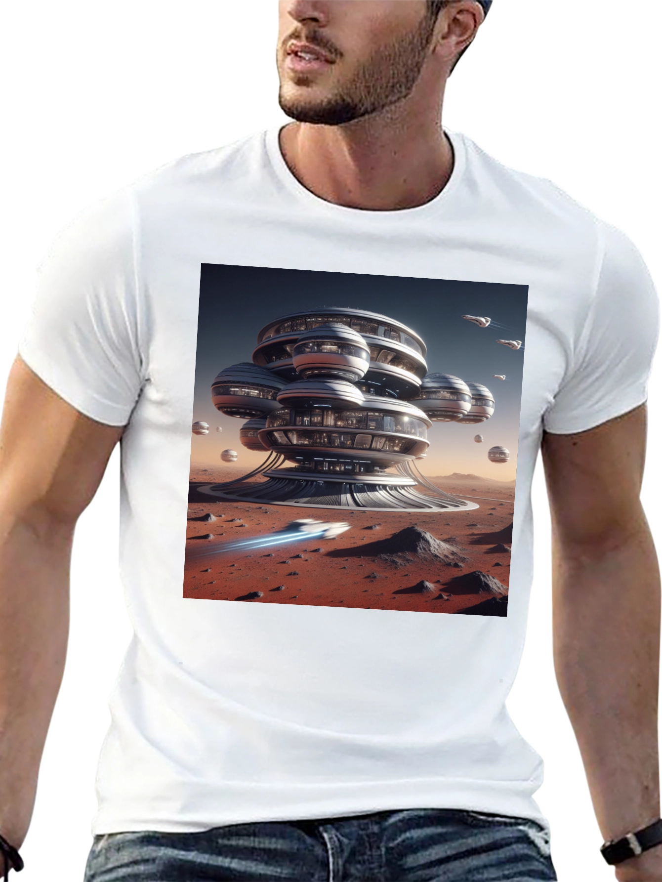 Futuristic Mars Habitat T-Shirt