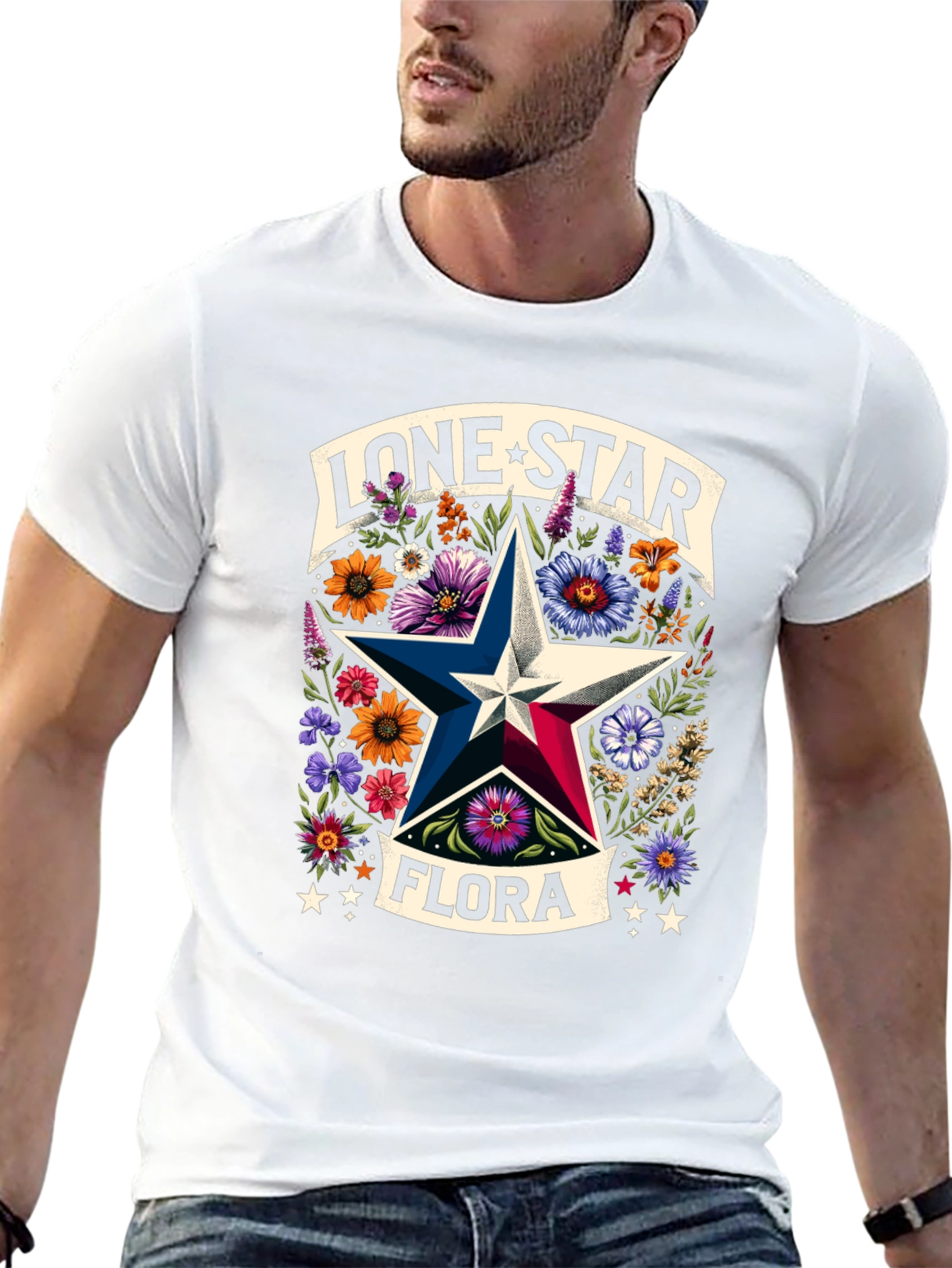 Lone Star Flora Graphic Tee - Texas Pride!