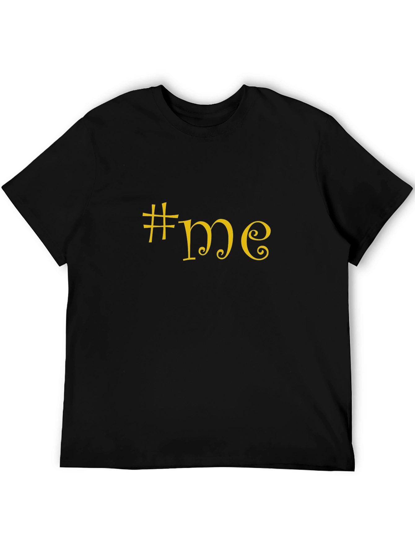 #me Black Cotton Tee - Trendy & Comfortable