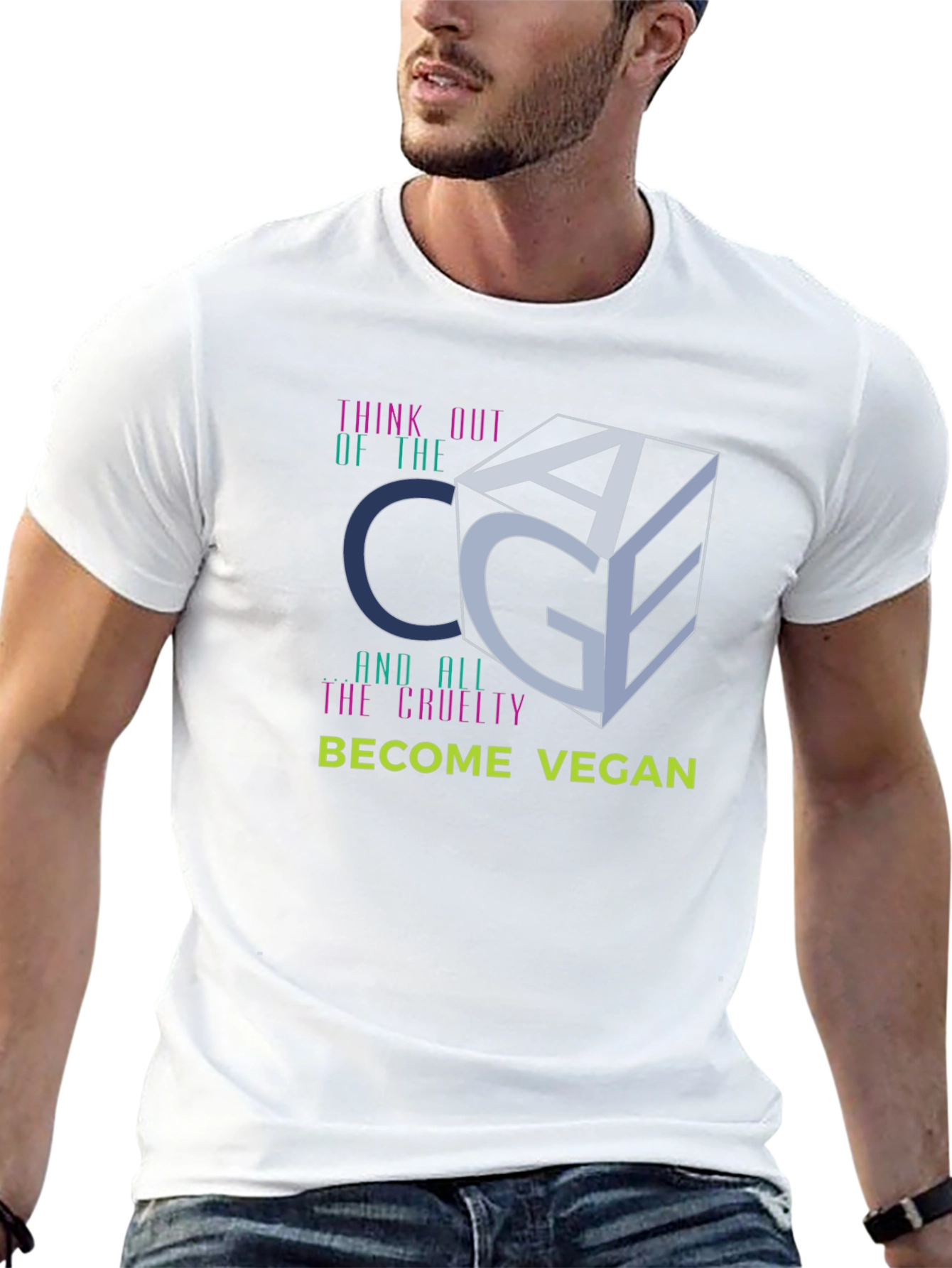 Think Out Of The Cage Vegan T-Shirt