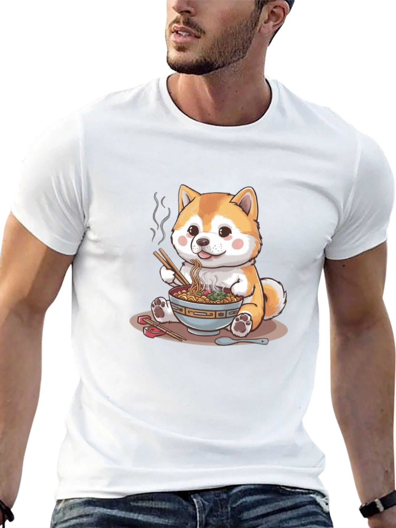 Cute Shiba Inu Ramen T-Shirt