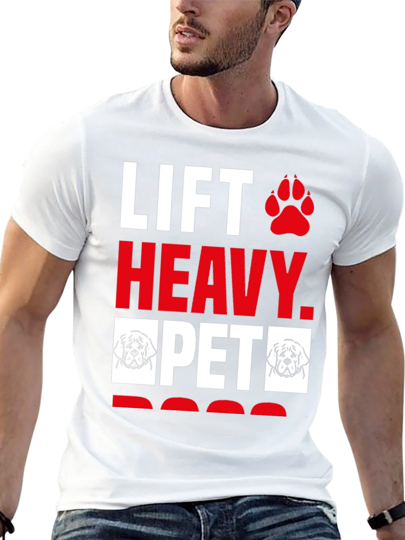 Lift Heavy Pet Dog T-Shirt