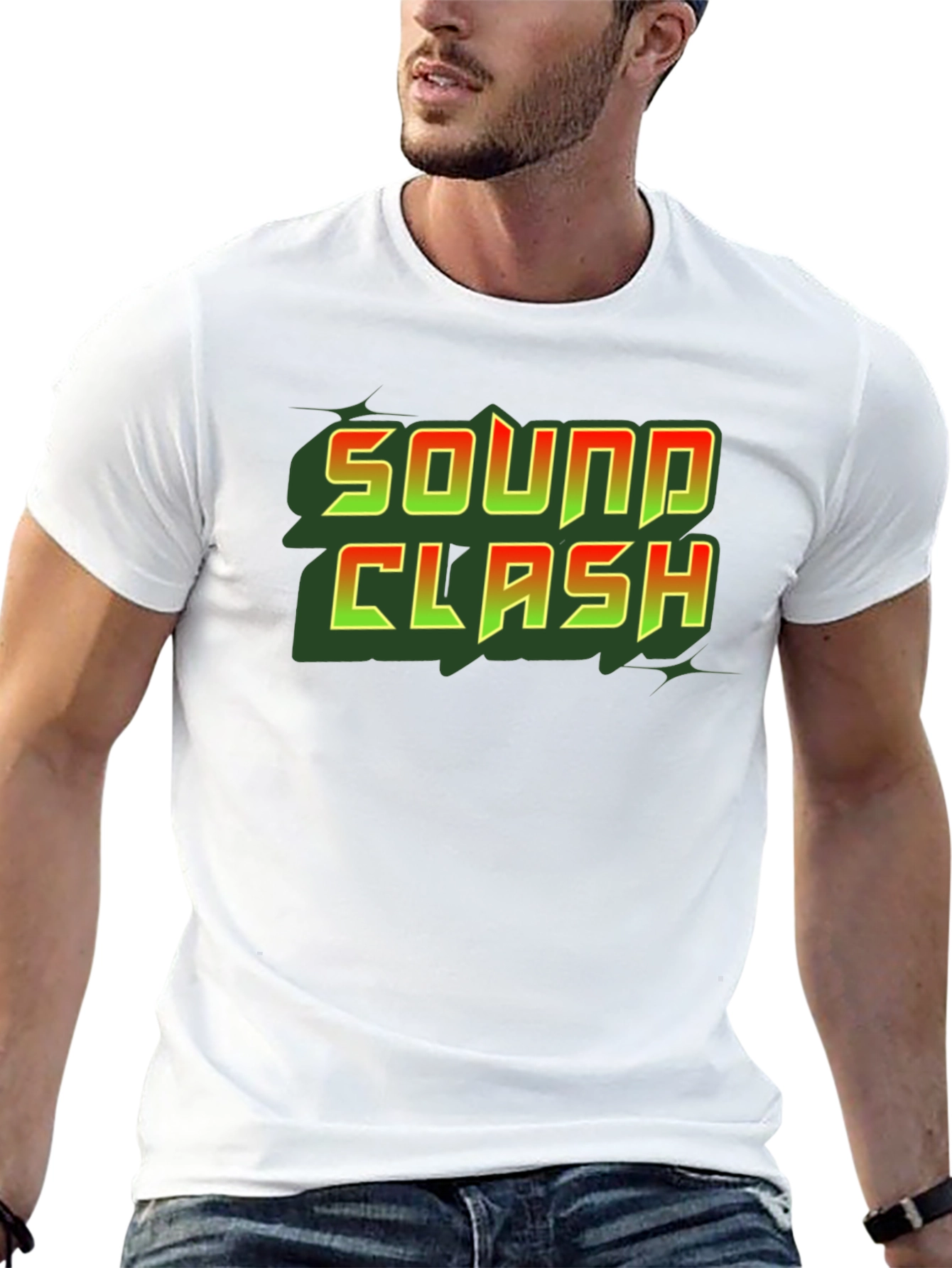 Sound Clash Graphic T-Shirt - Cool Black Tee