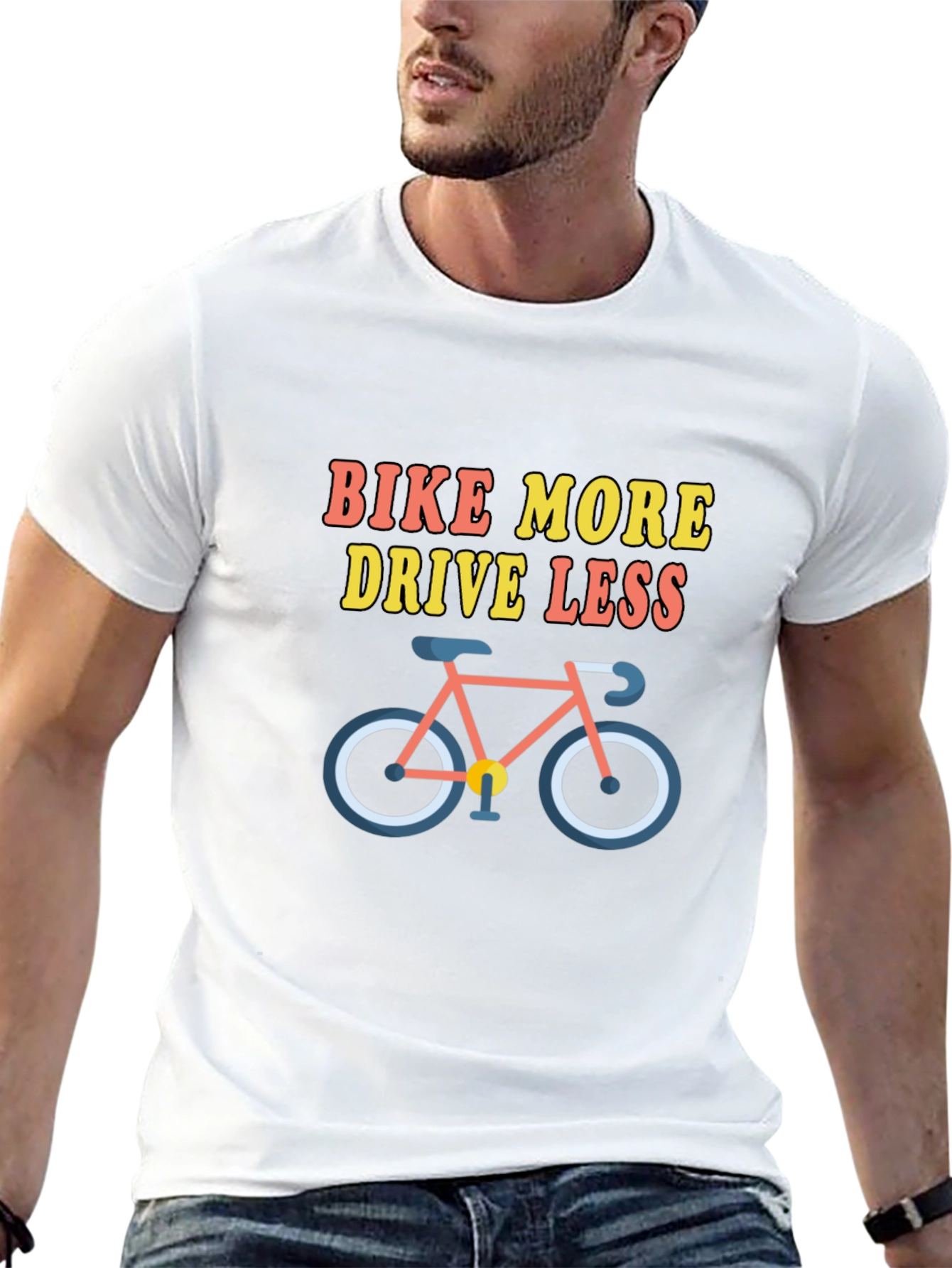 Bike More Drive Less Graphic Tee