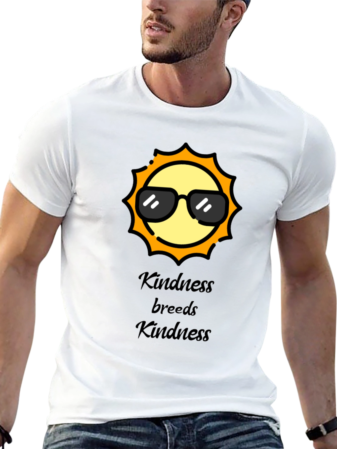 Kindness Breeds Kindness Black T-Shirt