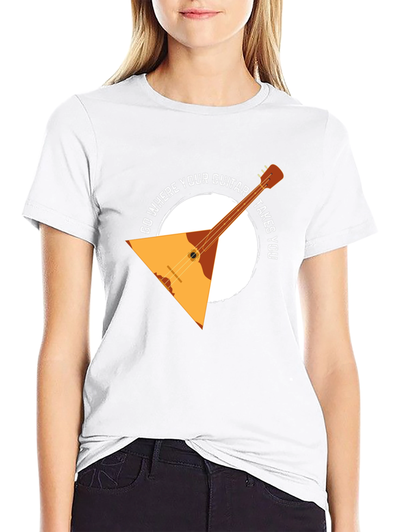 Guitar T-Shirt: Go Where Your Guitar Takes You!