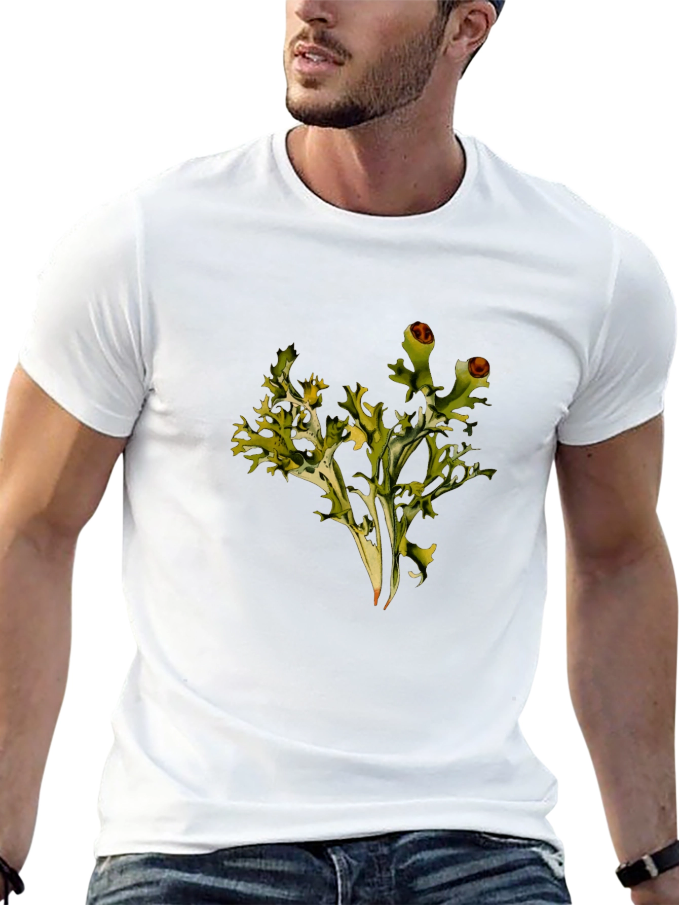 Lichen Graphic Black T-Shirt