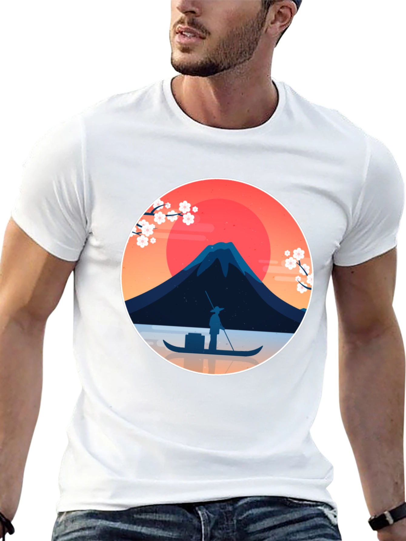 Japanese Art T-Shirt - Fuji Mountain