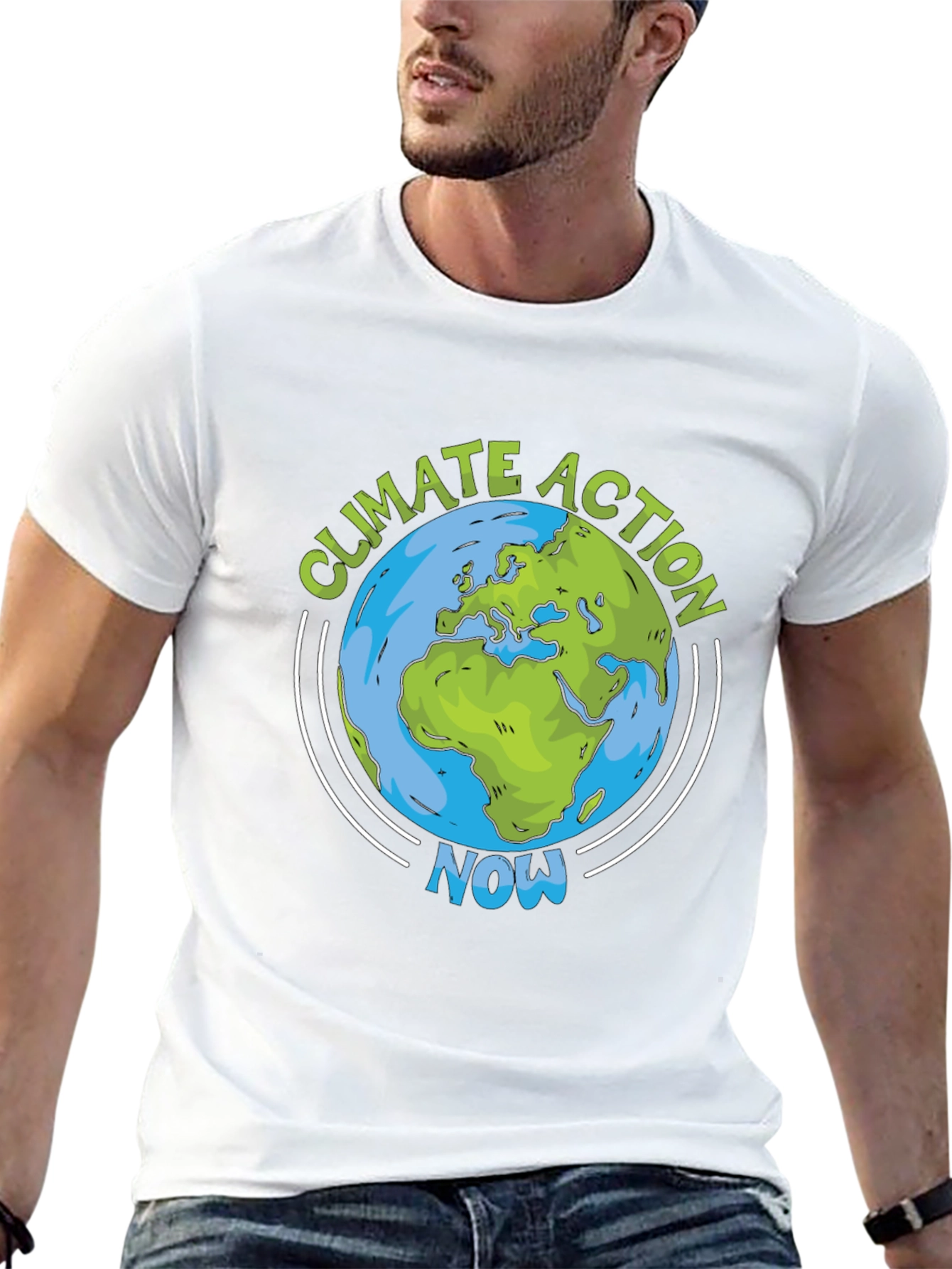 Climate Action Now Earth Graphic Tee