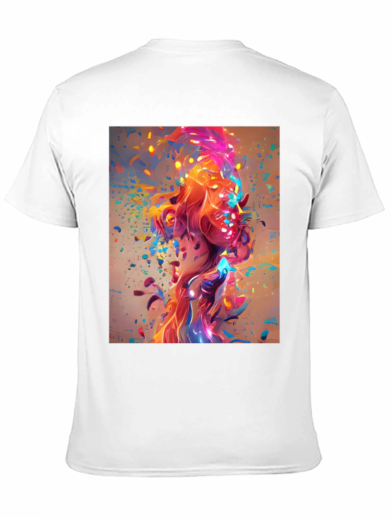 Abstract Art Print Black T-Shirt