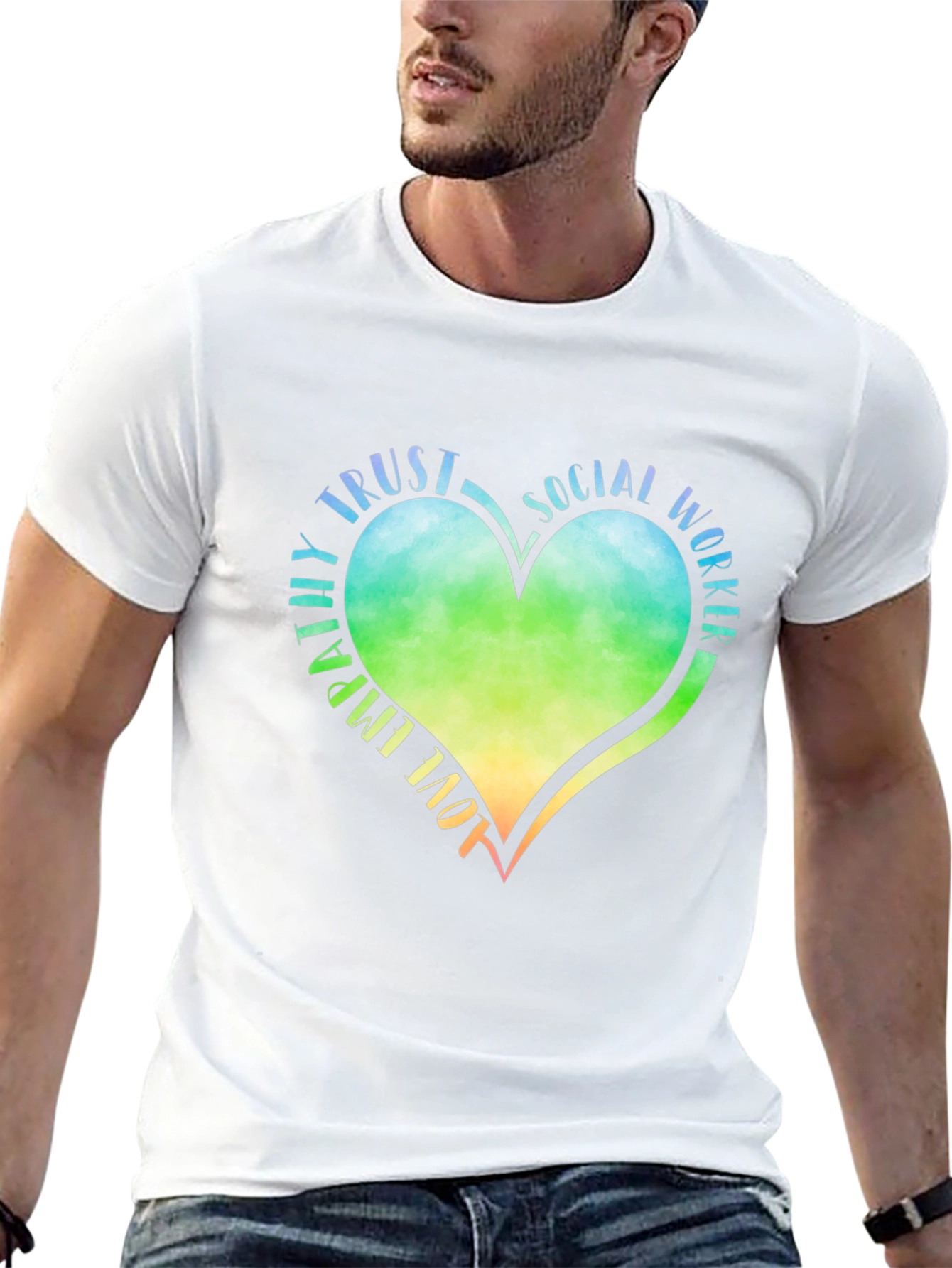 Social Worker Heart Graphic Tee