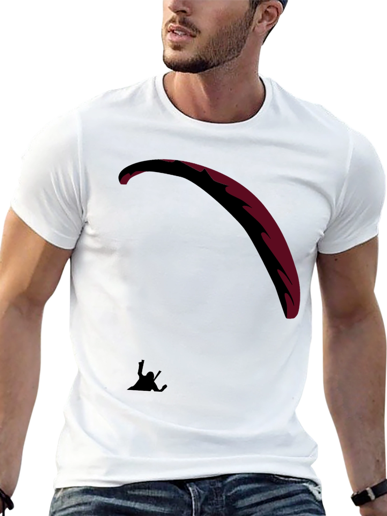Black Paragliding T-Shirt - Adventure Ready!