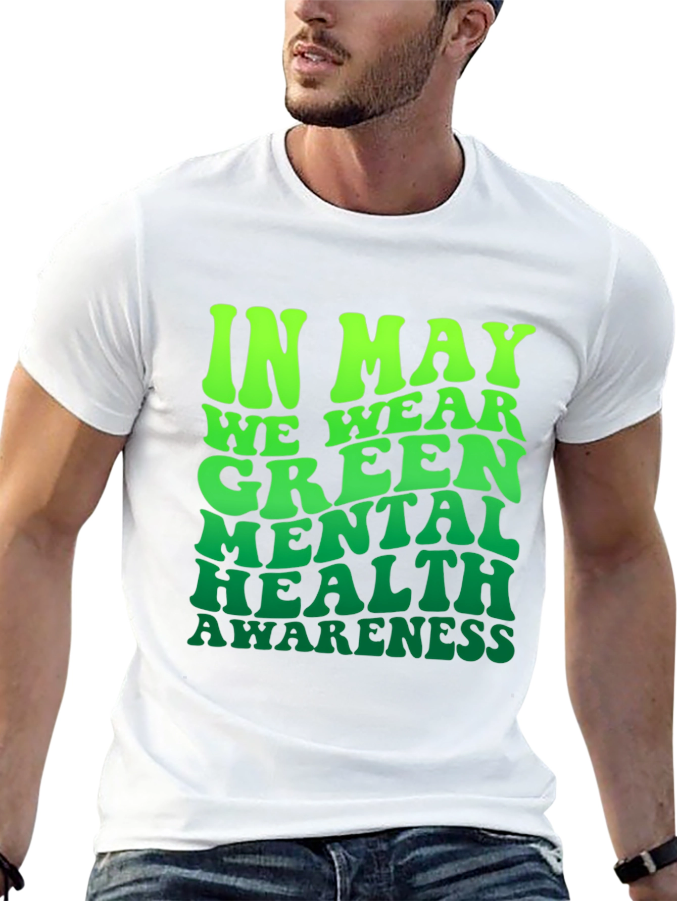 Mental Health Awareness Green Ribbon T-Shirt