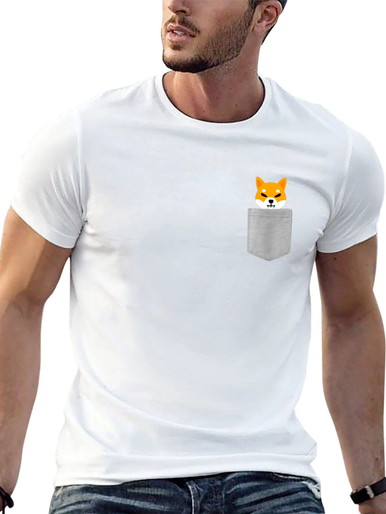 Shiba Inu Pocket T-Shirt - Doge Meme Tee