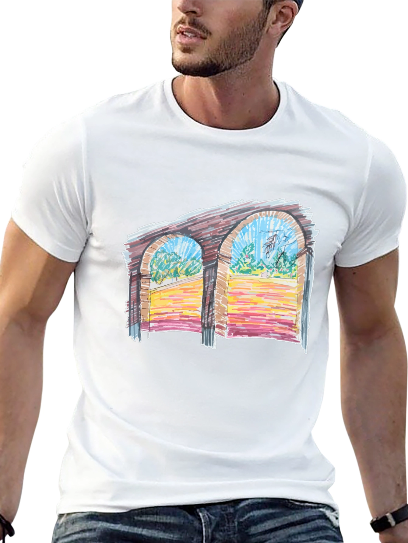 Artistic Archway T-Shirt - Unique Graphic Tee