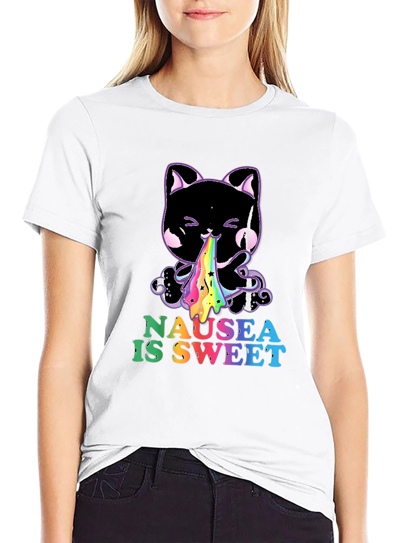 Nausea is Sweet Black T-Shirt