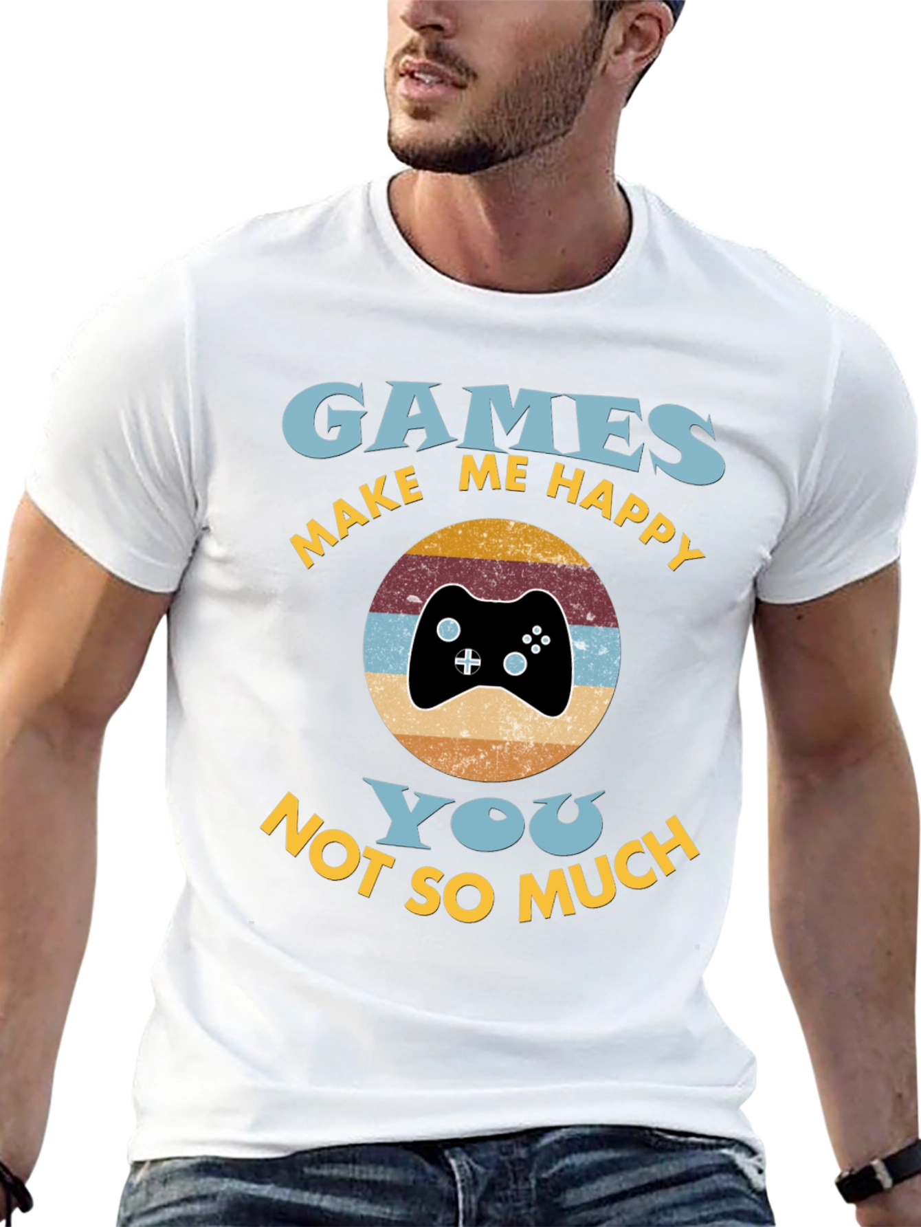Games Make Me Happy Graphic Tee