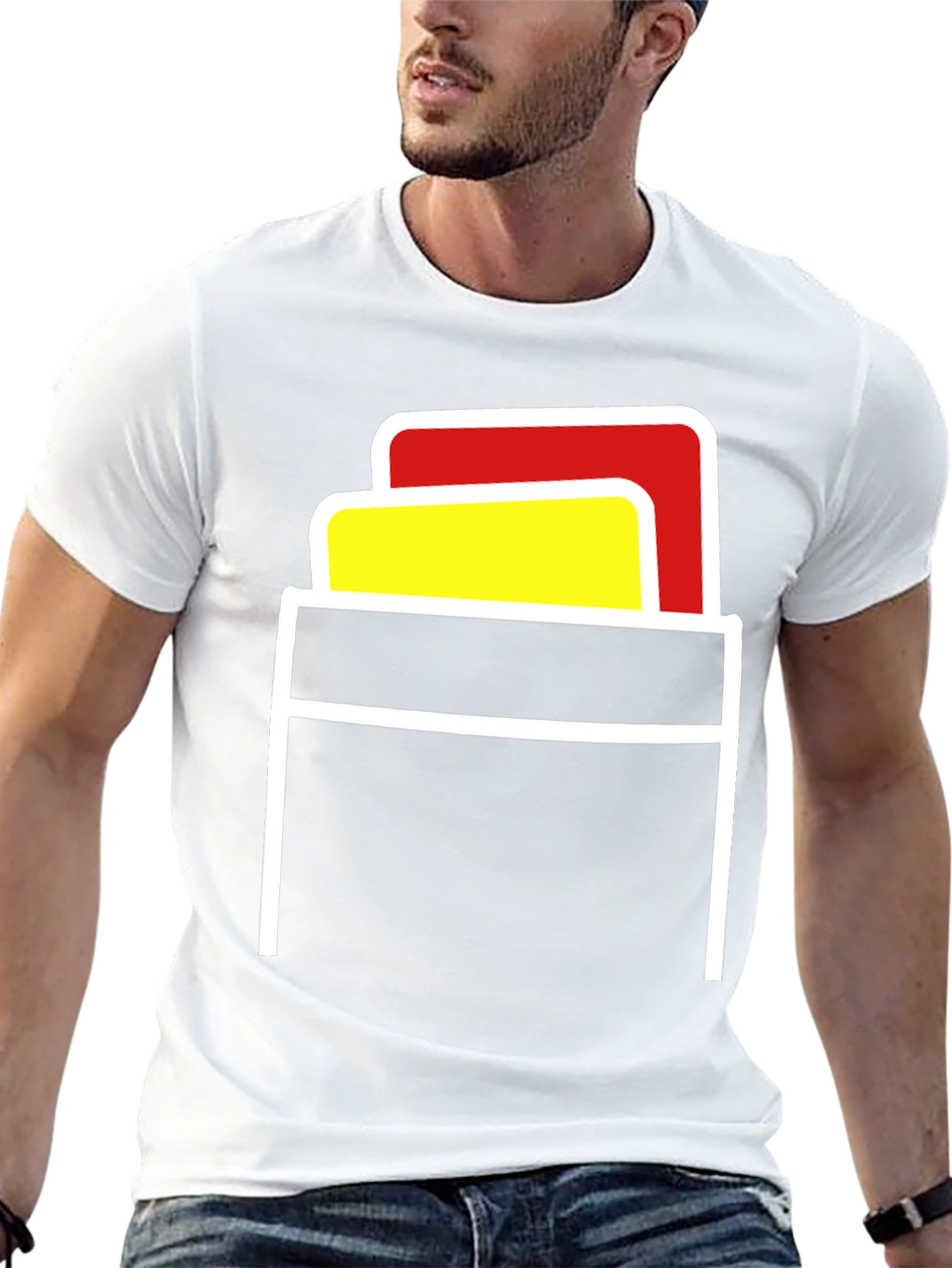 Referee Card Pocket T-Shirt - Black