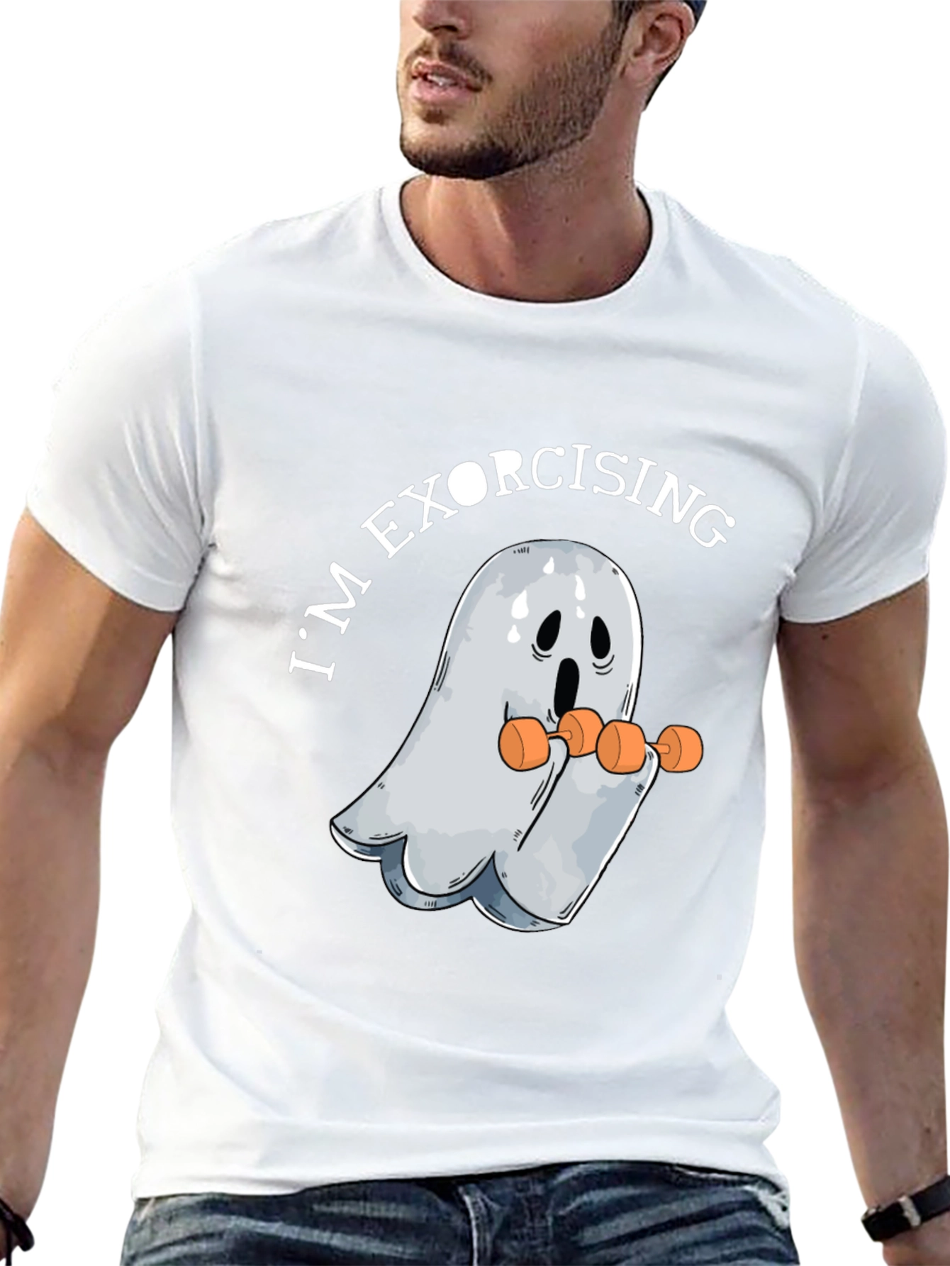Im Exorcising Ghost Workout Graphic Tee