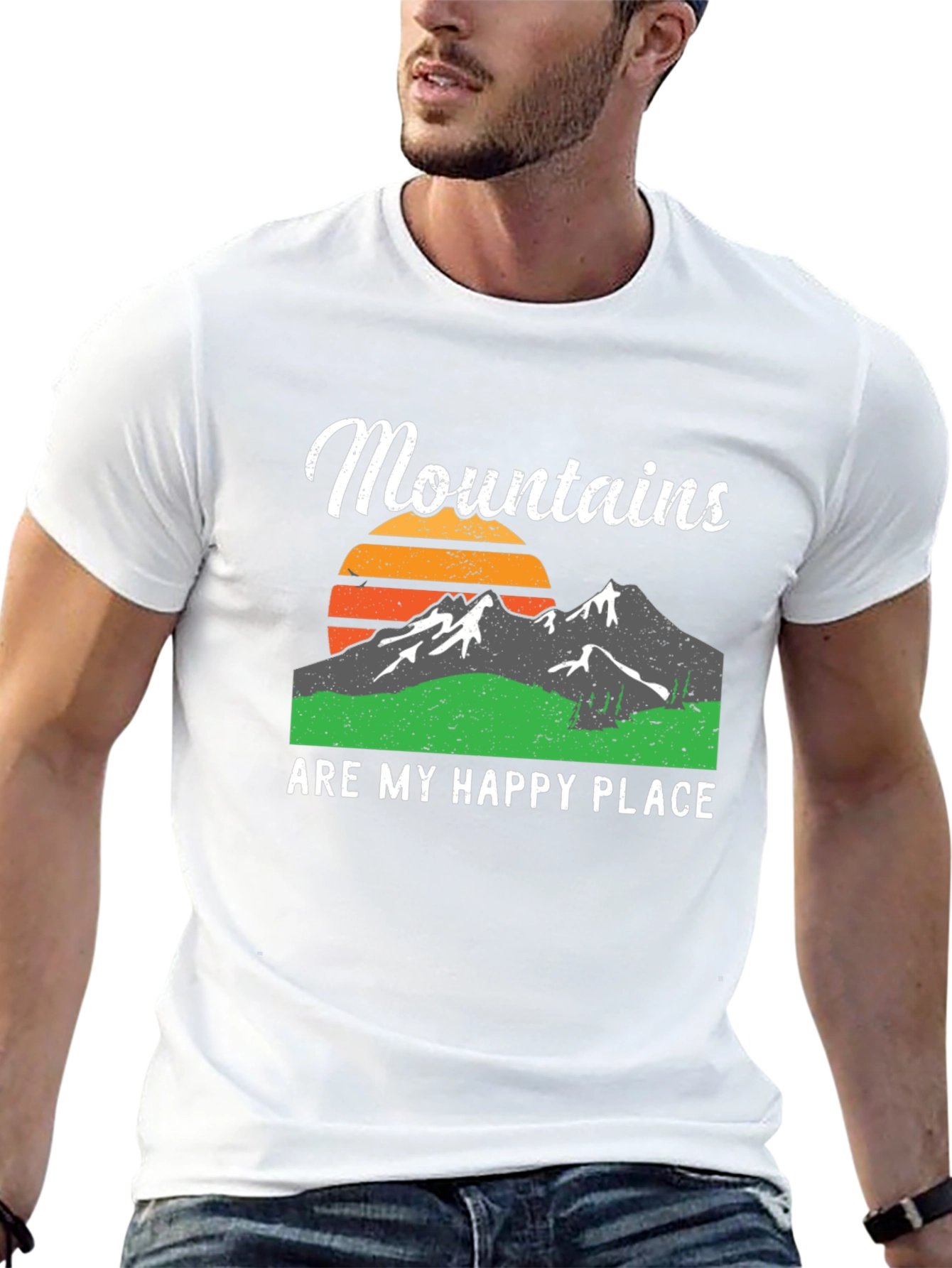 Mountains Are My Happy Place Graphic Tee