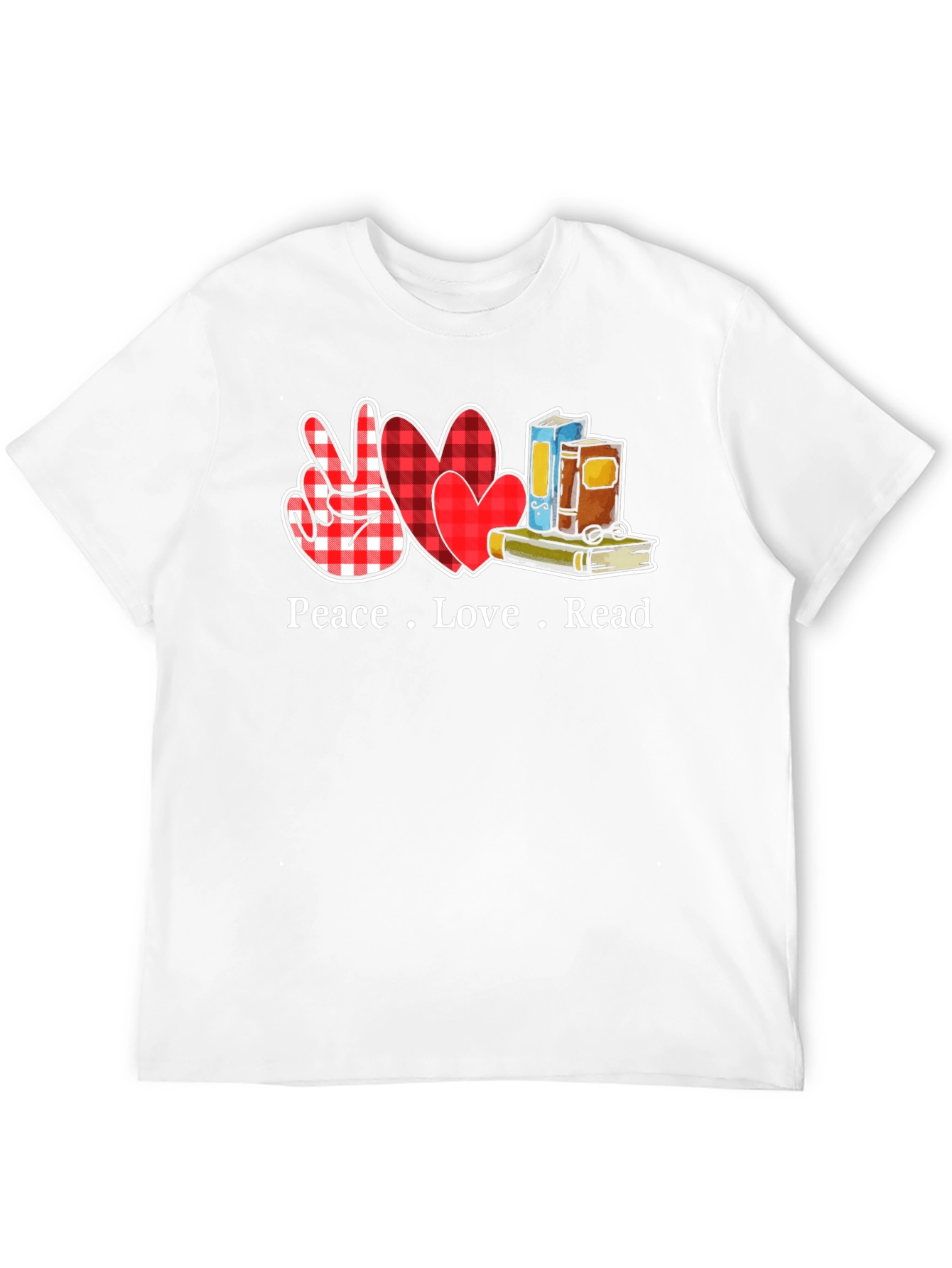 Peace Love Read Graphic Tee